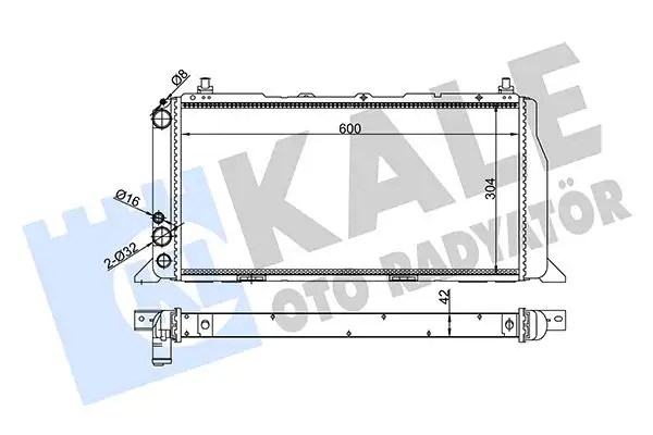 KALE 367300 Radyatör 893121251