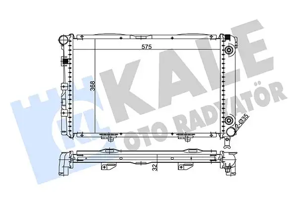 KALE 370200 Radyatör A2015004103