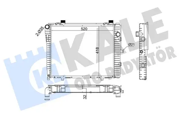 KALE 370300 Radyatör A2025005203