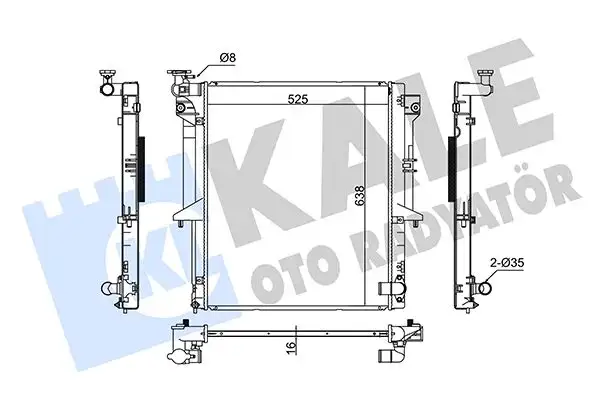KALE 370400 Radyatör 1350A314