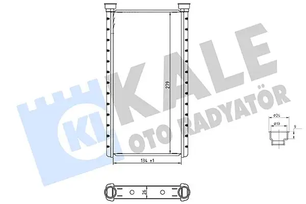 KALE 370680 Kalorifer Radyatörü 4H0898037