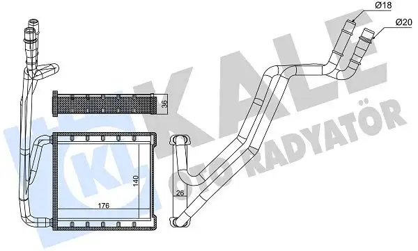 KALE 370735 Kalorifer Radyatörü