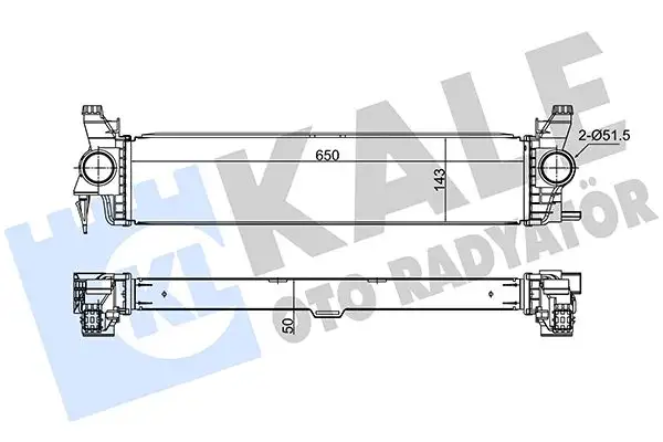 KALE 375665 Turbo Radyatörü A4475010501