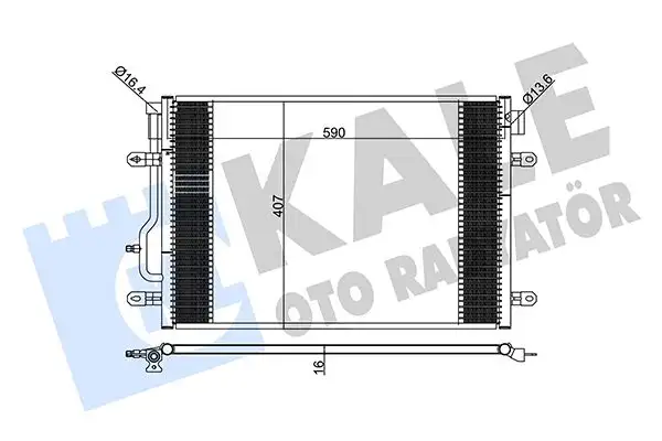 KALE 375700 Klima Radyatörü