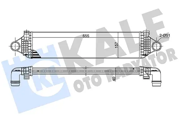 KALE 375710 Turbo Radyatörü 31367277