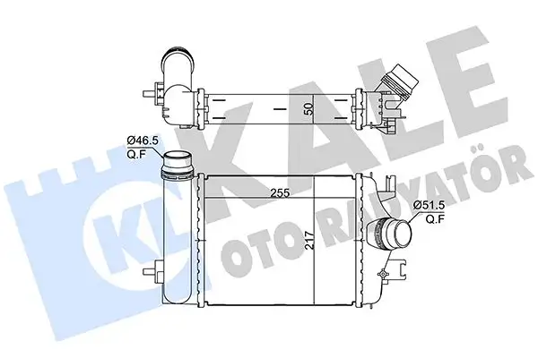 KALE 375770 Turbo Radyatörü 144966668R