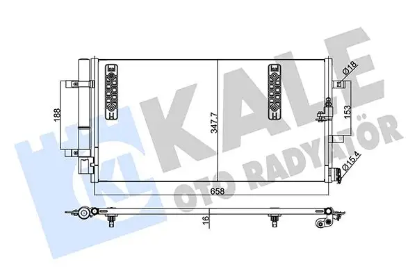 KALE 375800 Klima Radyatörü