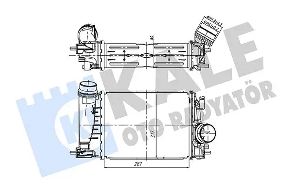KALE 375810 Turbo Radyatörü 144962803R