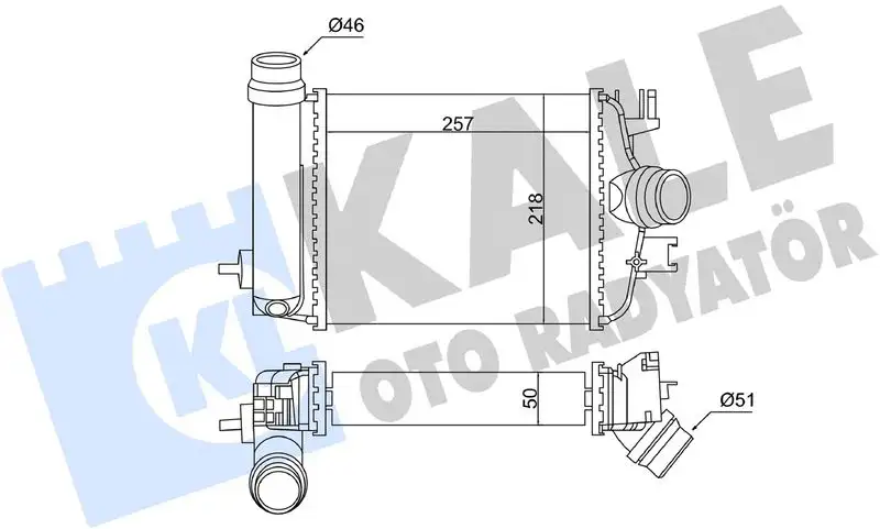 KALE 375815 Turbo Radyatörü