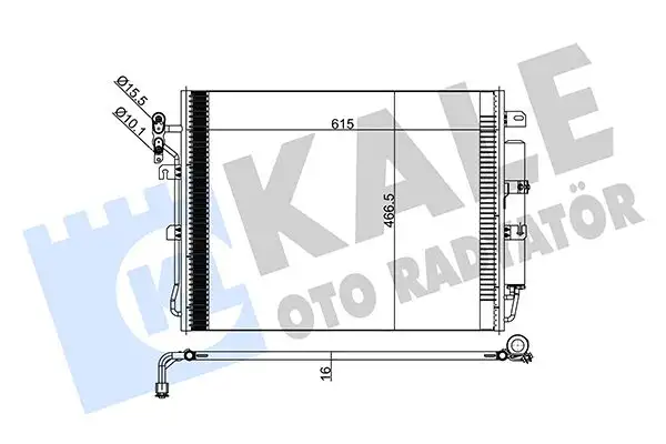 KALE 378000 Klima Radyatörü JRB500130