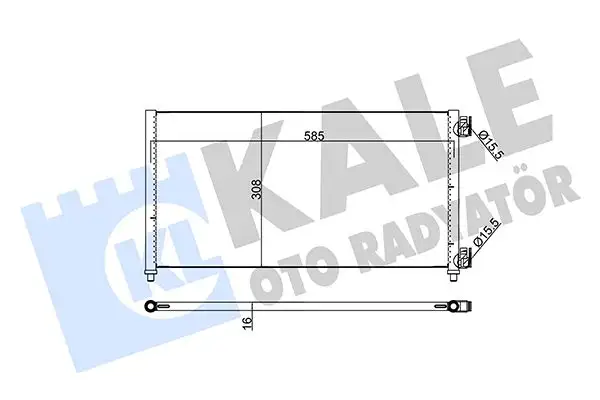 KALE 378200 Klima Radyatörü 46821270