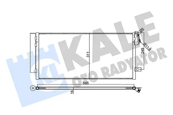KALE 378300 Klima Radyatörü