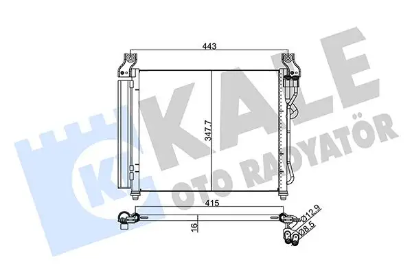 KALE 380100 Klima Radyatörü 9760607550