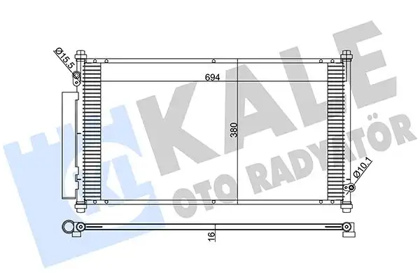 KALE 380600 Klima Radyatörü 80110SEMM02