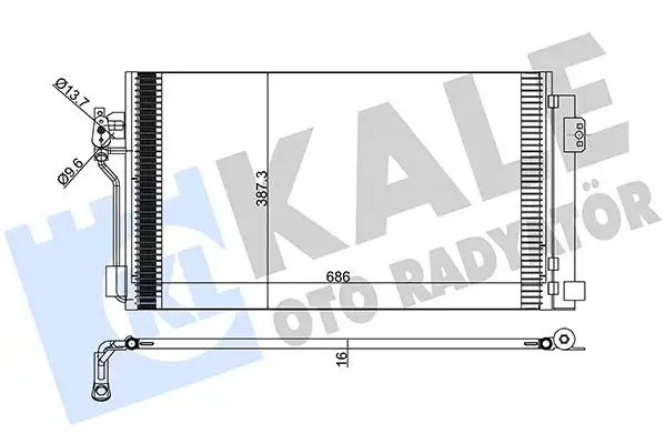 KALE 381500 Klima Radyatörü A6398350370