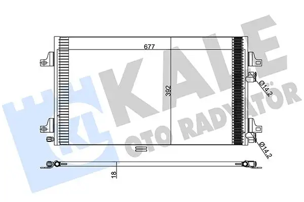 KALE 382500 Klima Radyatörü