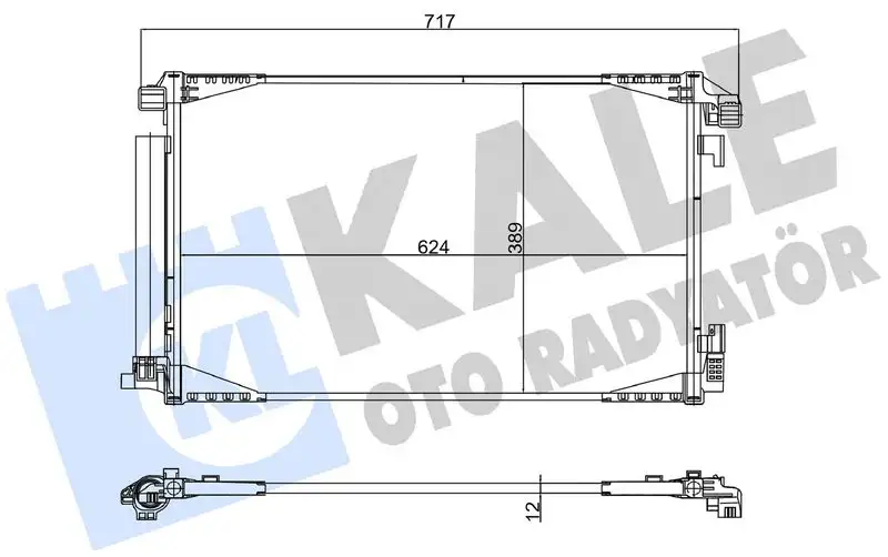 KALE 382585 Klima Radyatörü 88450F4010