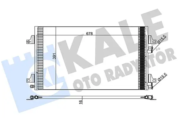 KALE 382600 Klima Radyatörü 8200332852