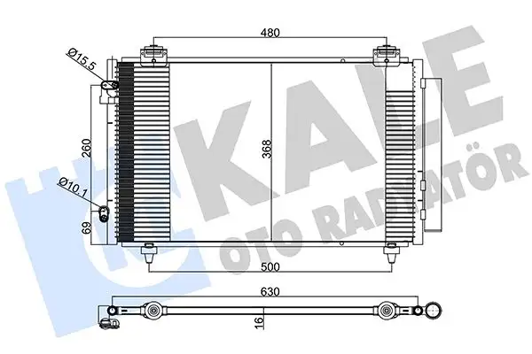 KALE 383100 Klima Radyatörü