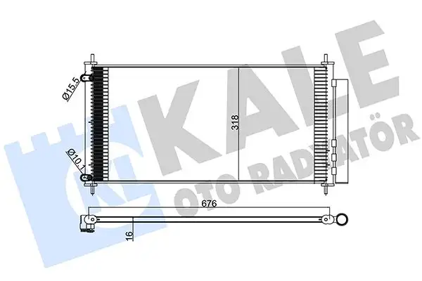 KALE 383200 Klima Radyatörü 8845002410