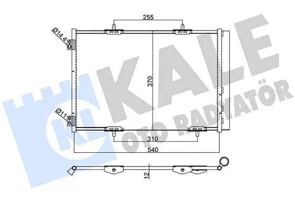 KALE 385400 Klima Radyatörü