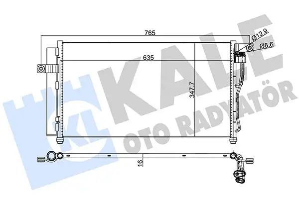 KALE 386300 Klima Radyatörü 976061E000