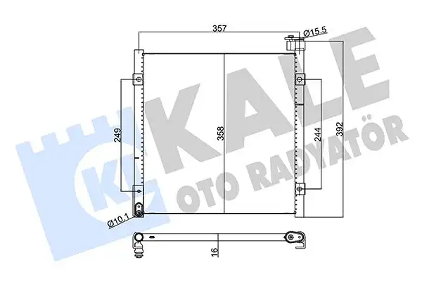 KALE 386700 Klima Radyatörü