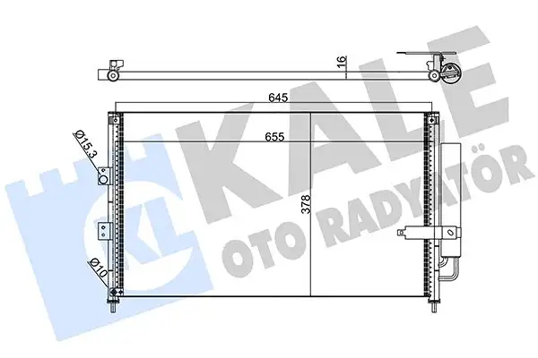 KALE 386900 Klima Radyatörü