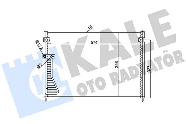 KALE 387000 Klima Radyatörü