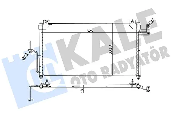 KALE 387100 Klima Radyatörü