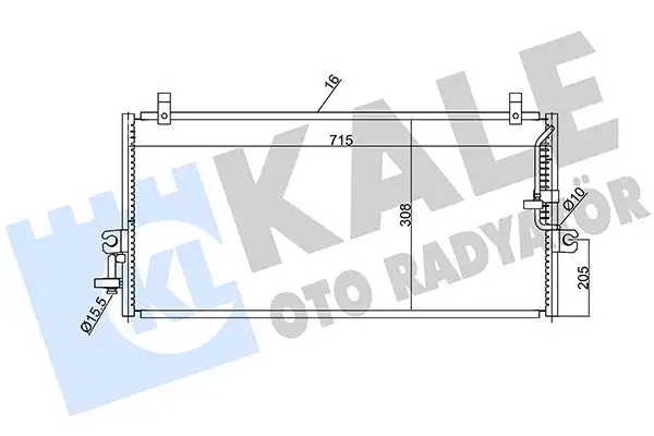KALE 388500 Klima Radyatörü