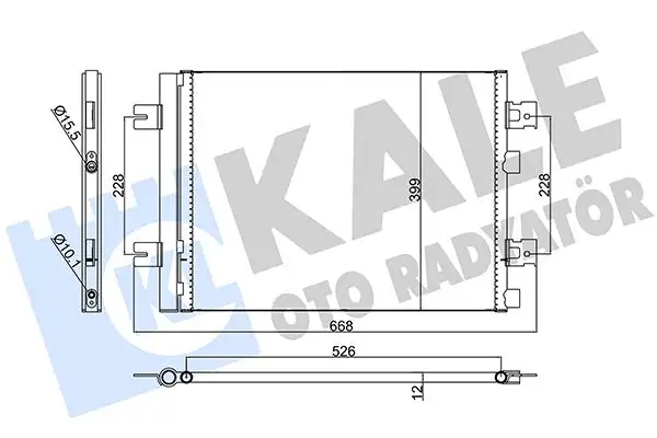 KALE 389300 Klima Radyatörü 921007794R