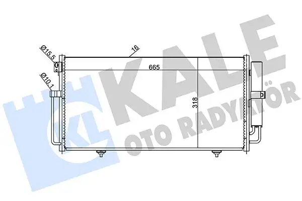 KALE 389600 Klima Radyatörü 73210FE010