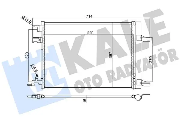 KALE 391100 Klima Radyatörü