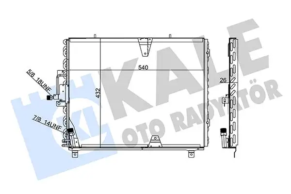 KALE 392700 Klima Radyatörü A1248301770