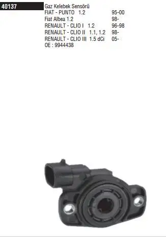 DODUCO 40137 Gaz Kelebeği Sensörü 771044743