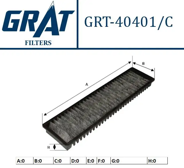 GRAT 40401C Polen Filtresi (Karbonlu) 64316930349