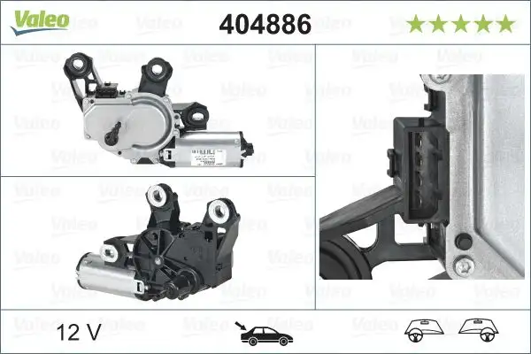 VALEO 404886 Silecek Motoru (Arka)
