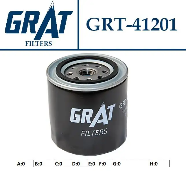 GRAT 41201 Yağ Filtresi 15208BN30A