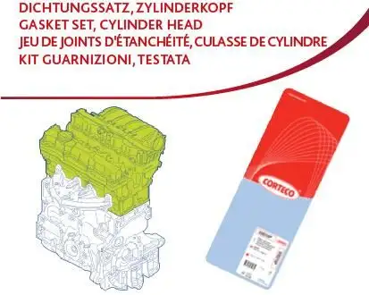 CORTECO 418717P (83418717) Motor Takım Conta (Üst)