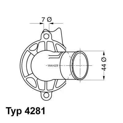 WAHLER 4281.87D Termostat A1122030275