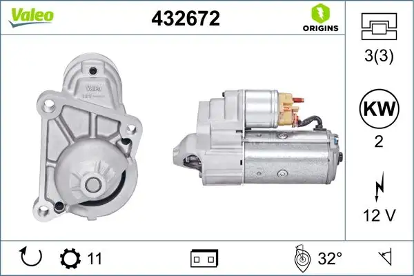 VALEO 432672 Marş Motoru