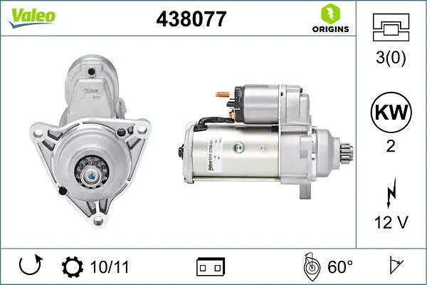 VALEO 438077 Marş Motoru