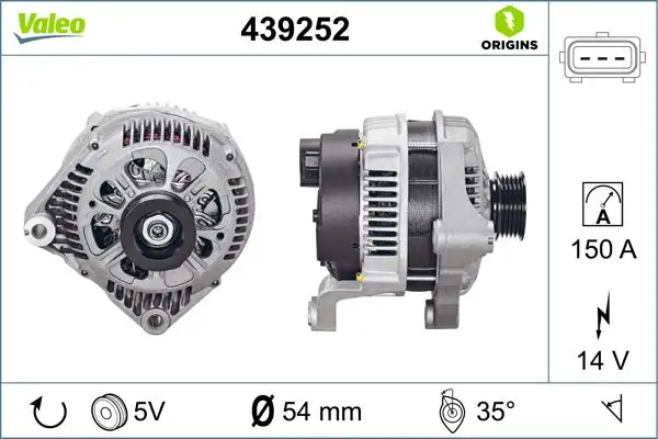 VALEO 439252 Şarj Dinamosu