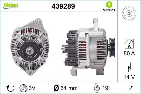 VALEO 439289 Şarj Dinamosu 7701499603