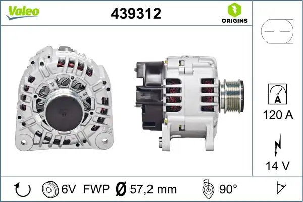 VALEO 439312 Şarj Dinamosu