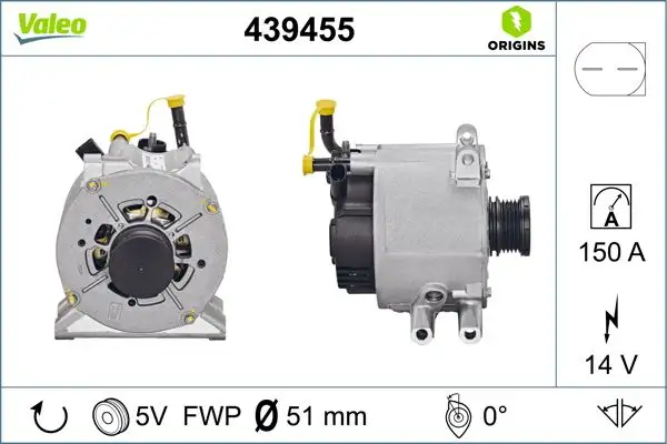 VALEO 439455 Şarj Dinamosu A6681540202