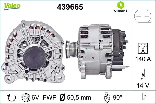 VALEO 439665 Şarj Dinamosu