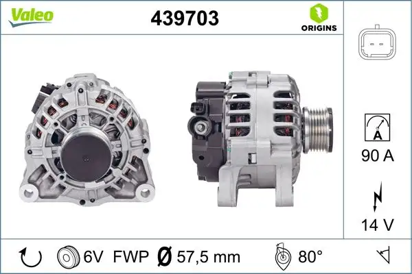 VALEO 439703 Şarj Dinamosu 5705KC