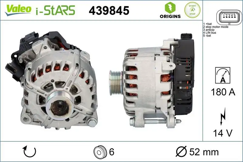 VALEO 439845 Şarj Dinamosu